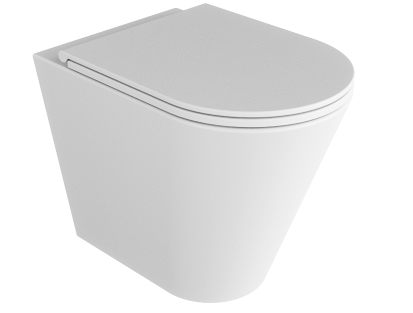 vaso Forma filo muro easy clean 54cm con scarico a parete