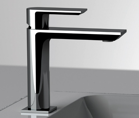 Single-lever basin mixer without waste and without hole on the body